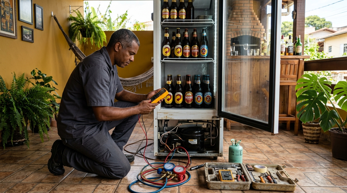 Conserto de placa eletrônica de cervejeira na Muribeca, Jaboatão dos Guararapes‑PE