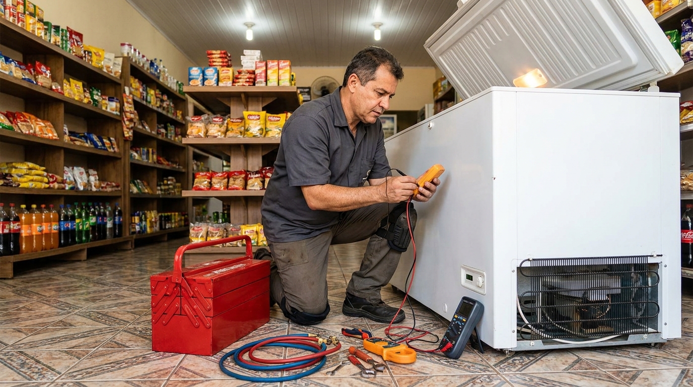 Recarga de gás de freezer em Marcos Freire, Jaboatão dos Guararapes‑PE