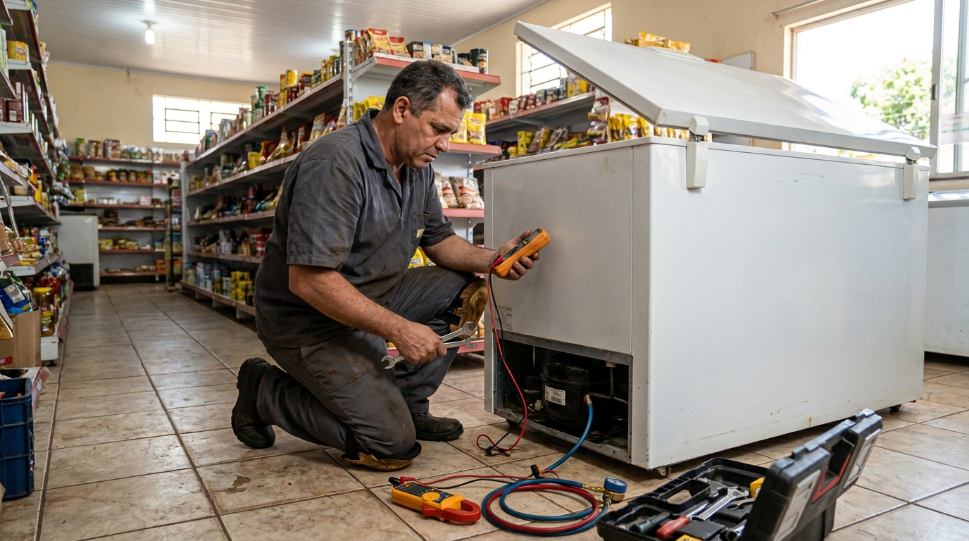 Troca de termostato de freezer em Candeias, Jaboatão dos Guararapes‑PE